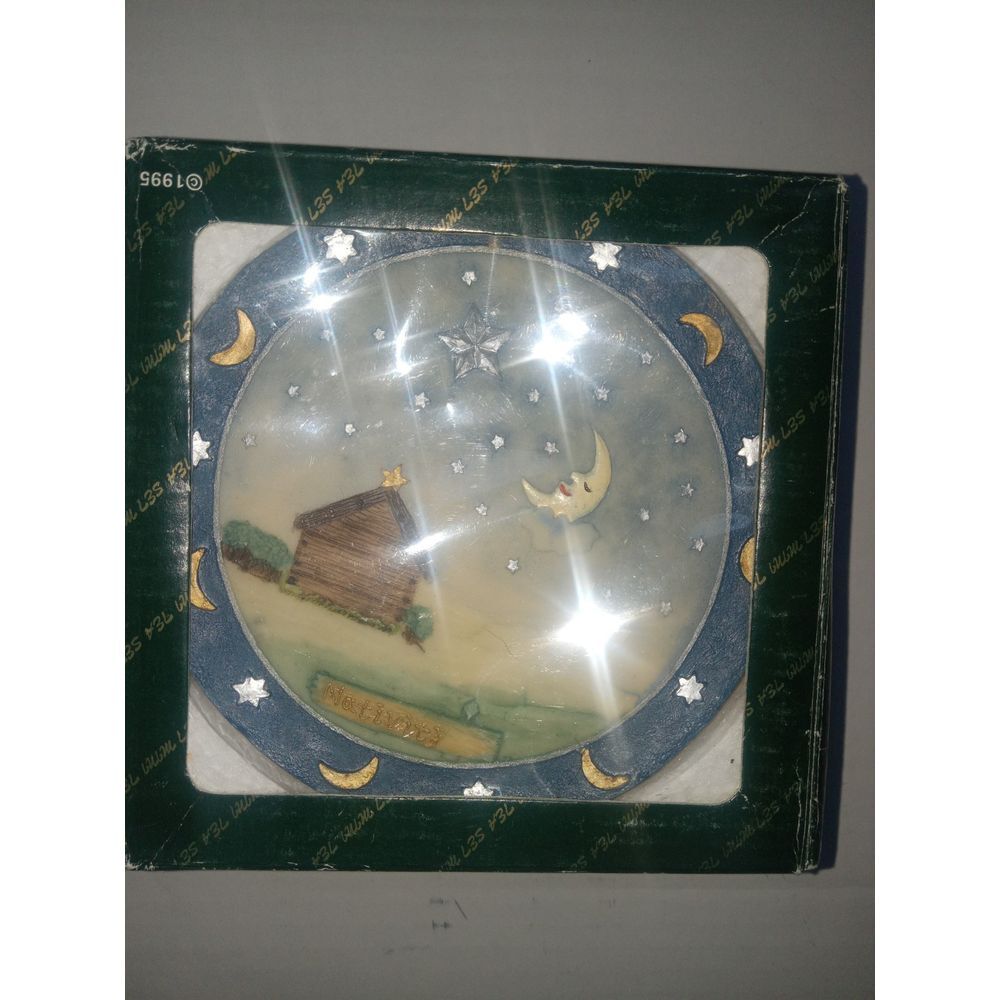 New Vintage ~ Popular Imports Mini Tea Set ~‎ BEAR NATIVITY SCENE